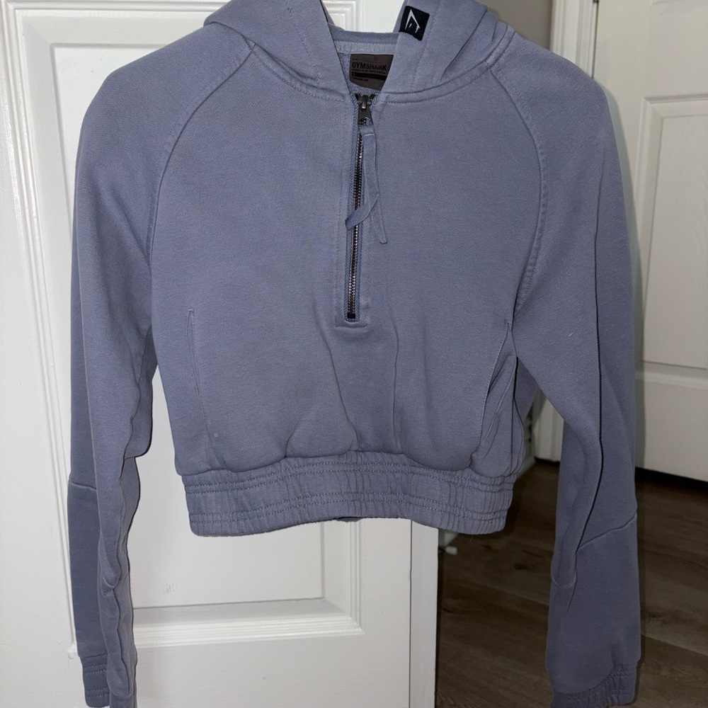 Gymshark Purple Cropped Hoodie